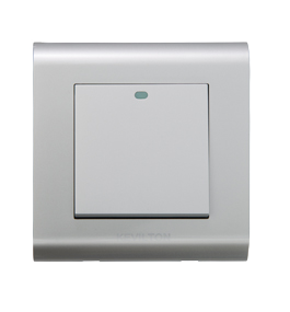 Kevilton Modular Silver 1Gang 2Way Switch