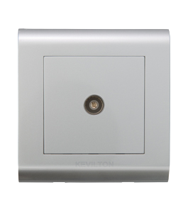 Kevilton Modular Silver TV Socket