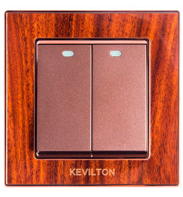 Kevilton Nature Mahogany 1Gang 2Way Switch
