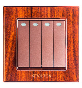 Kevilton Nature Mahogany 4gang 2Way Switch