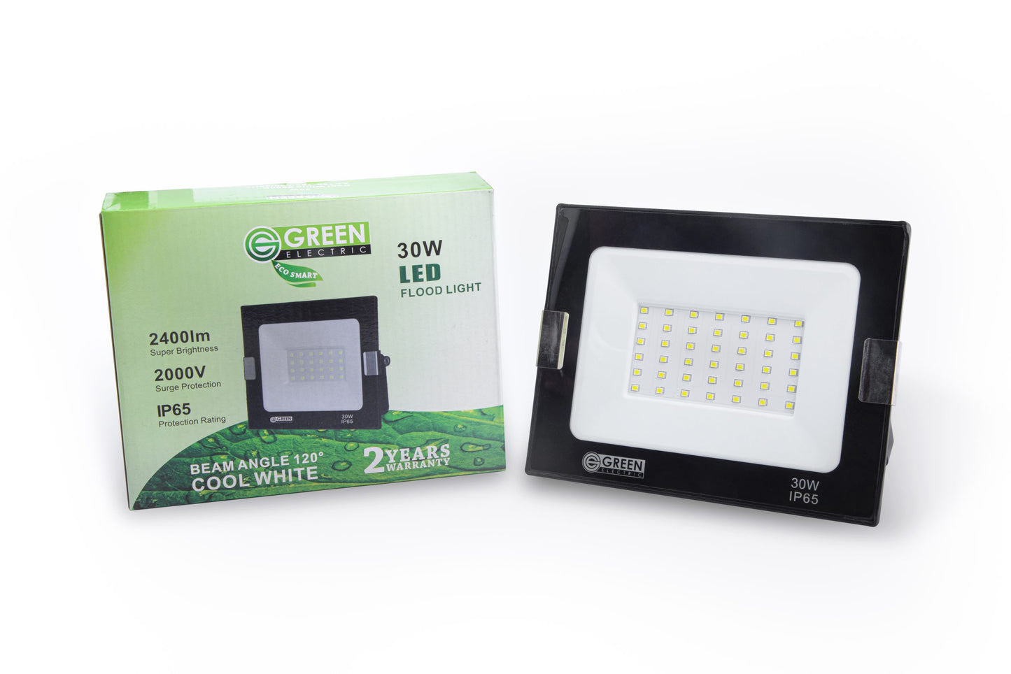GREEN FLOOD LIGHTS 30W (Day light / Warm white)