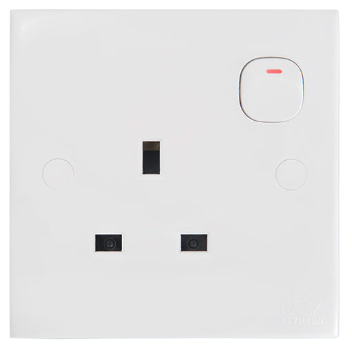 Kevilton White Series 13Amp Switch Socket