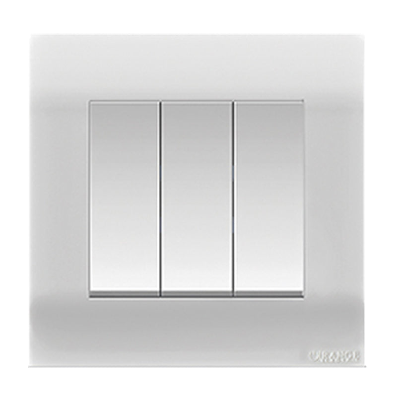 Orange Akoya White 3Gang 1Way