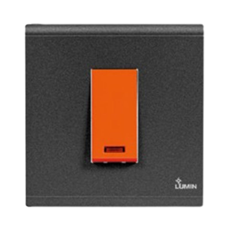 DIMO LUMIN BLACK RANGE 20A Double / Pole Switch