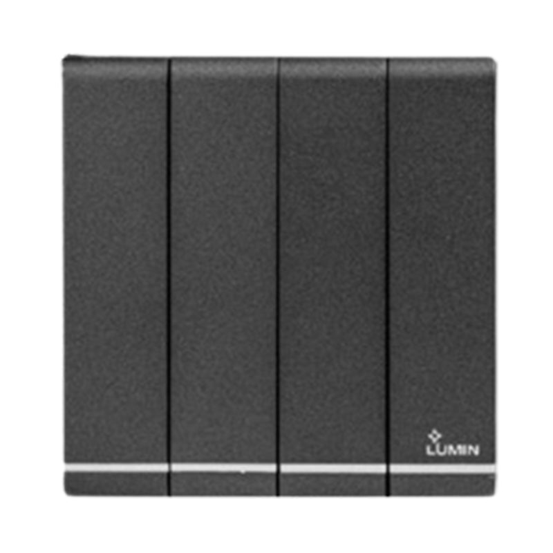 DIMO LUMIN BLACK RANGE 4 Gang 1Way