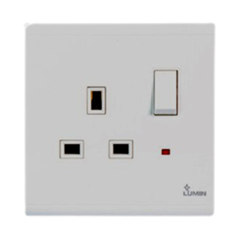 DIMO LUMIN WHITE RANGE 13AMP Socket