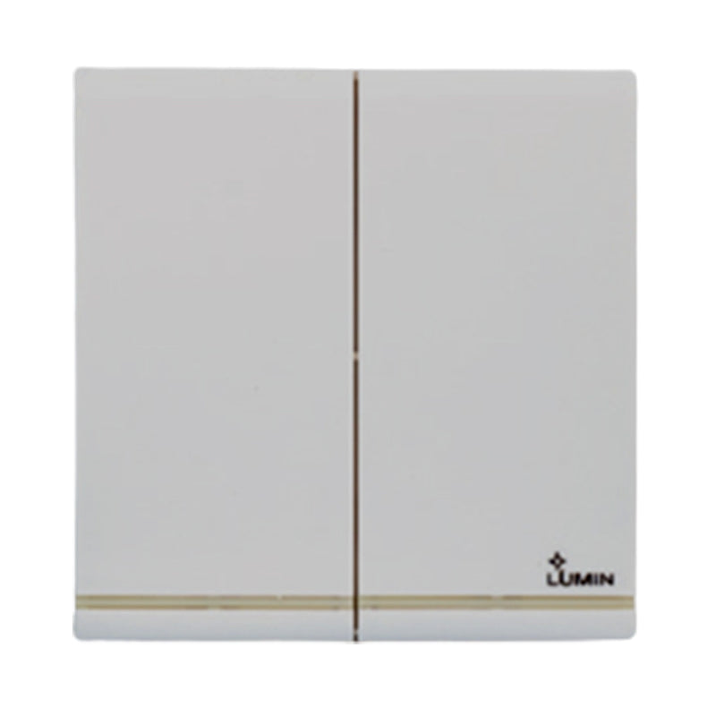 DIMO LUMIN WHITE RANGE 2 Gang 1 Way