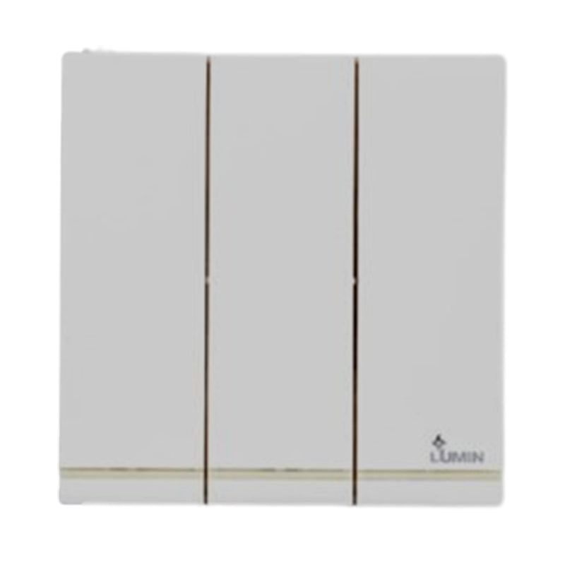 DIMO LUMIN WHITE RANGE 3 Gang 1 Way
