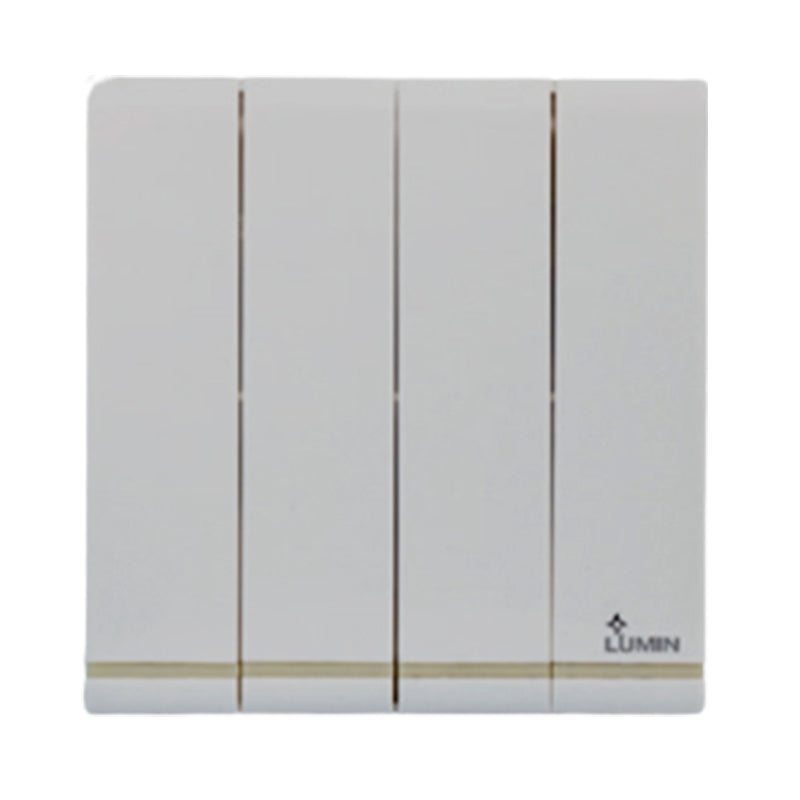 DIMO LUMIN WHITE RANGE 4 Gang 1 Way