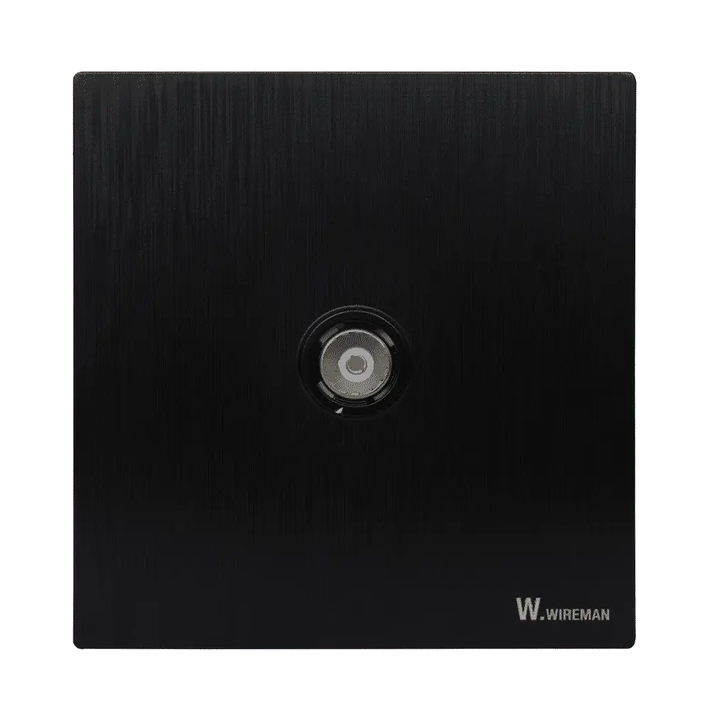 Wireman Infinity Black TV Socket