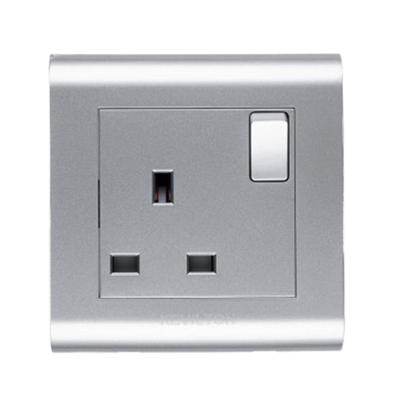 Kevilton Modular Silver 13Amp Switched Socket