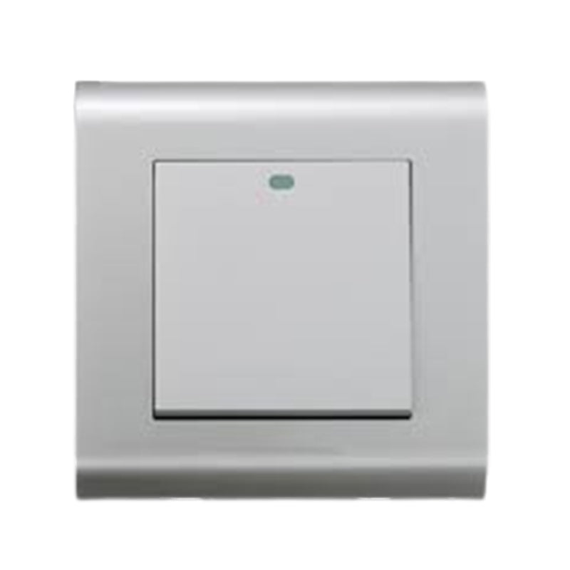 Kevilton Modular Silver 1Gang 1Way Switch