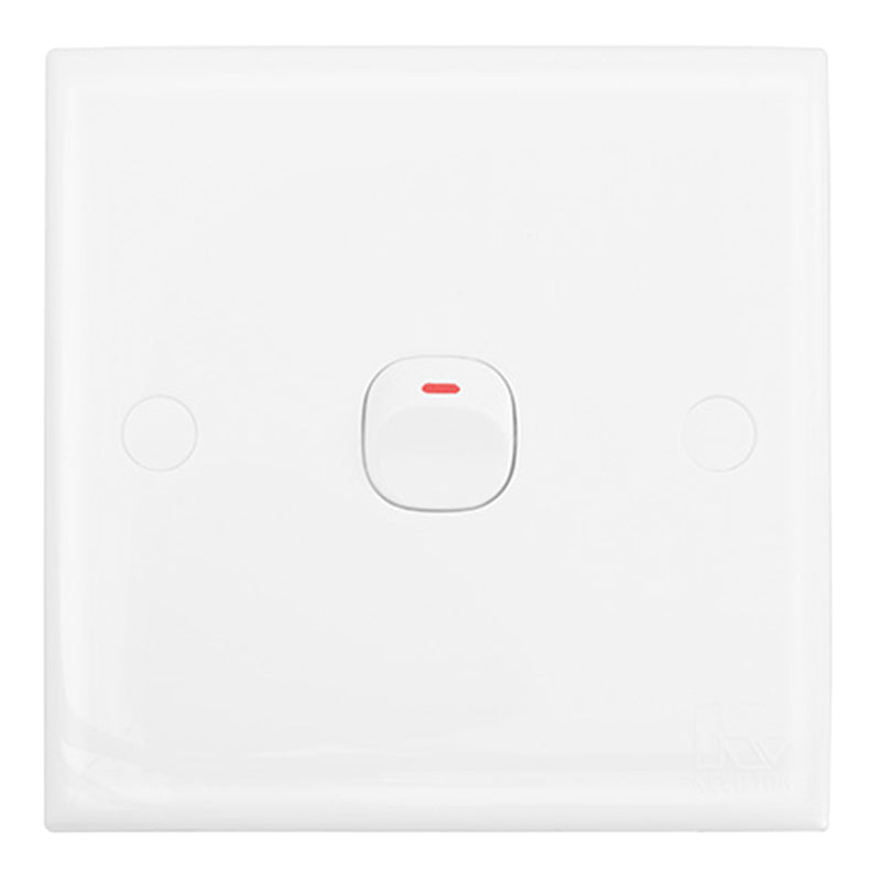 Kevilton White Series 1Gang 1Way Switch