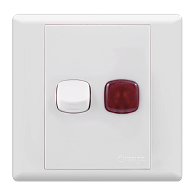 Orange Monaco 20A Double Pole With Indicator