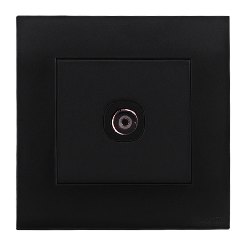 Orange Akoya Black TV Socket