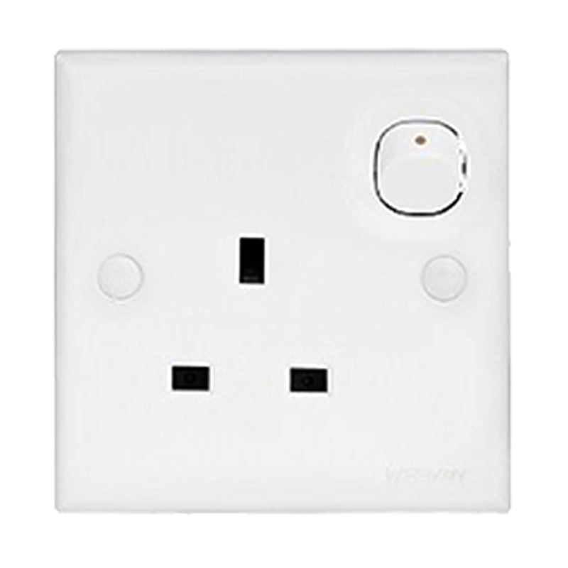 Wireman Classic White 13Amp Switch Socket