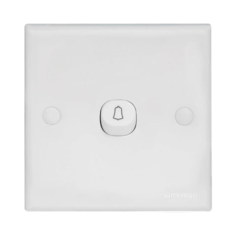 Wireman Classic White Bell Press switch