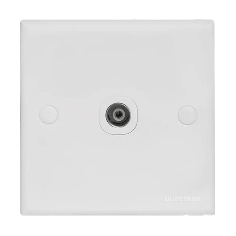 Wireman Classic White TV Socket