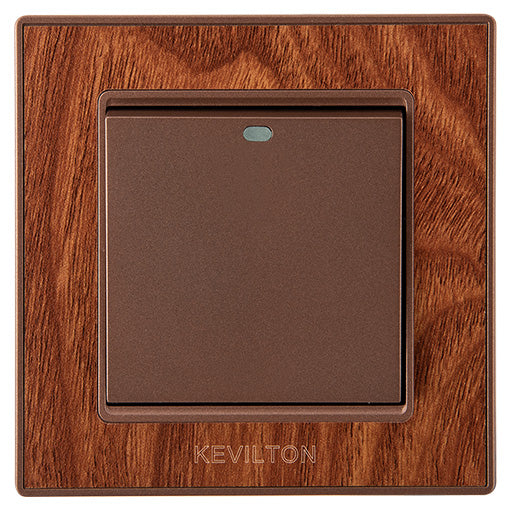 Kevilton Nature Teak 1Gang 1Way Switch