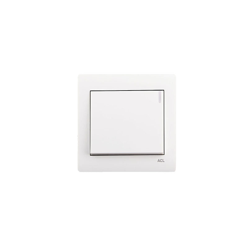 ACL Elegance White 1 Gang 1 Way Switch