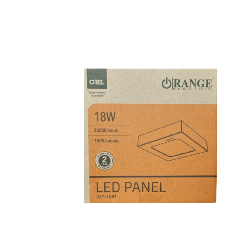 ORANGE LED Panel Light Plastic Body  18W Surface (square /round) , (day light / warm white)