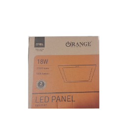 ORANGE LED Panel Light Plastic Body 18W Sunk  (square /round) , (day light / warm white)