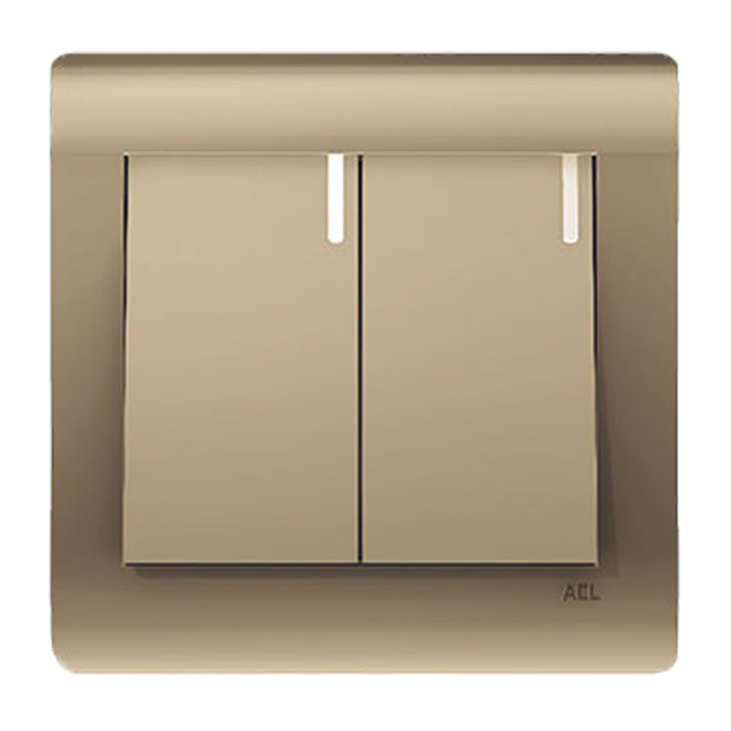 ACL Elegance Bronze 2 Gang 2 Way Switch