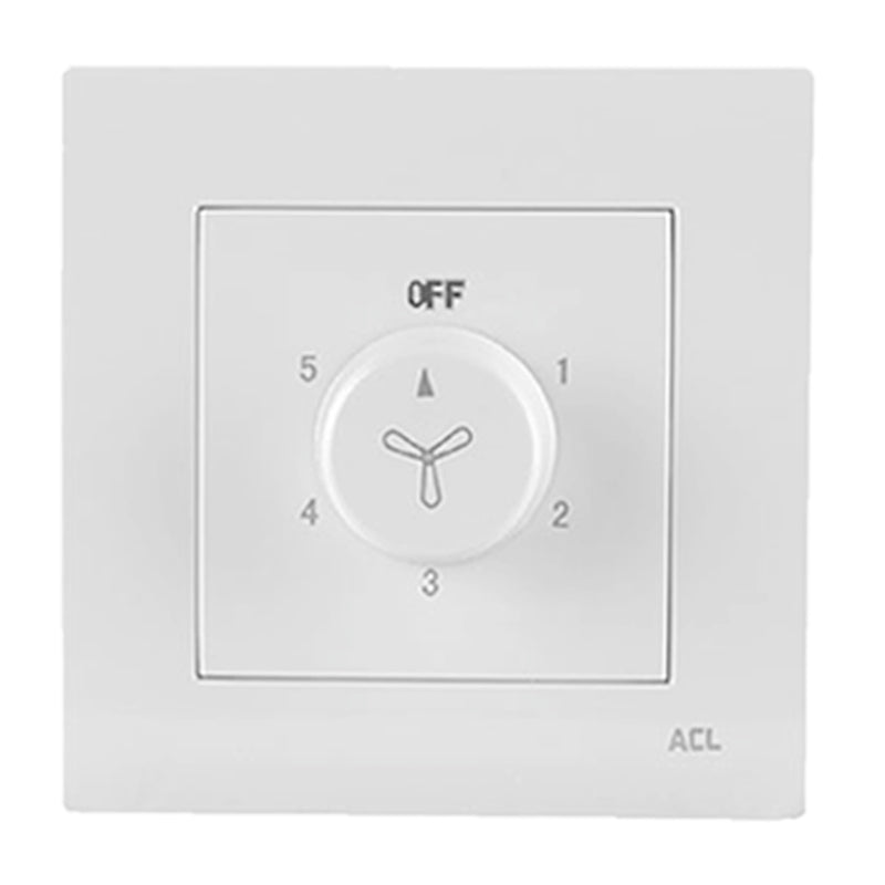 ACL Elegance White 5 Step Hum Free Fan Controller