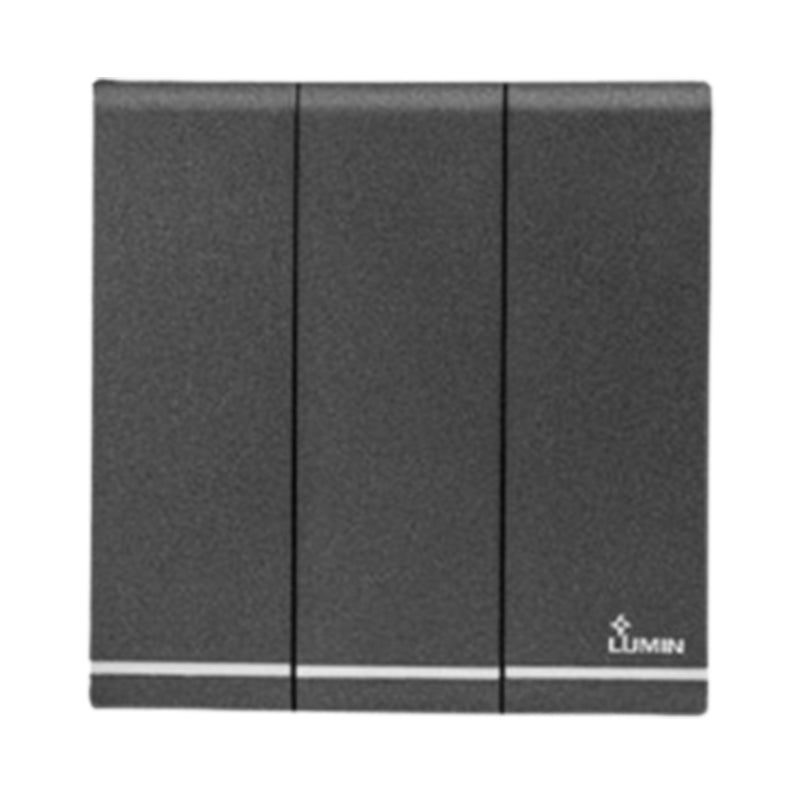 DIMO LUMIN BLACK RANGE 3 Gang 1Way – LE.LK