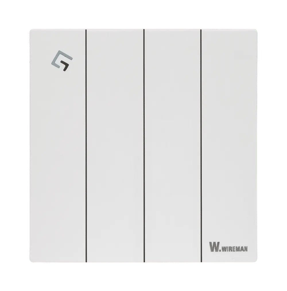 Wireman Infinity White 4Gang 2Way Switch