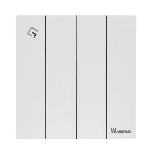 Wireman Infinity White 4Gang 2Way Switch