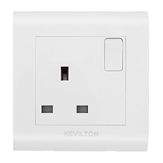 Kevilton Modular White 13Amp Socket Switch