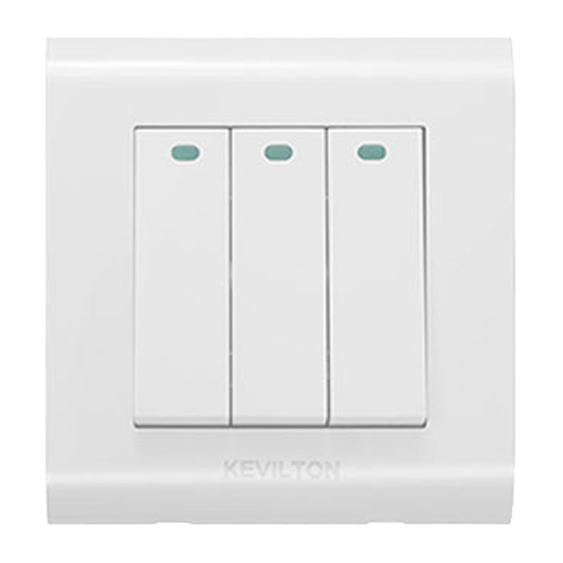 Kevilton Modular White 3Gang 2Way Switch